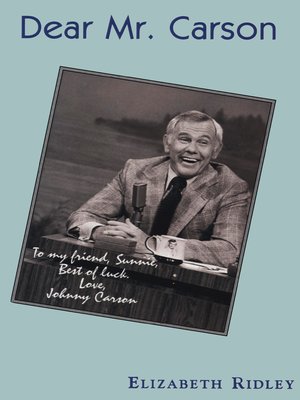 cover image of Dear Mr. Carson